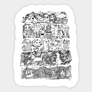 The Many Layers of Doodle Sticker